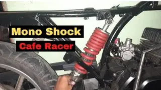 TVS Max hundred modified to Cafe Racer monoshock plan || Bikers
