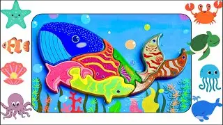 Ocean Fun Puzzle 🐋| Best Learning Activity for Toddlers | Kids Learning Videos