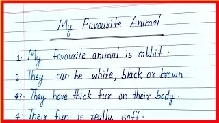 essay on my favourite animal rabbit in english/10 lines on my favourite animal in english/rabbit