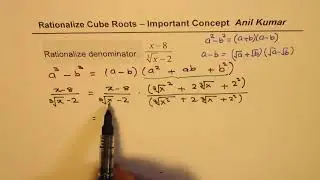 How to Rationalize Cubic Roots Concept with Solution
