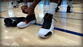 FIRST TIME HOOPING in the AIR JORDAN 34!