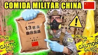 Probando COMIDA MILITAR CHINA CON CARNE VERDE | MRE Menu 13 | Curiosdades con Mike