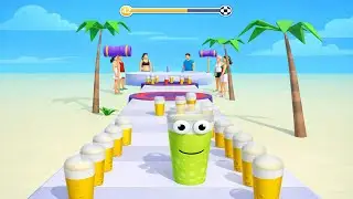 Juice Run - ASMR Gameplay iOS,Android Walkthrough Pro Game Mobile (Level Up Big Juice Run)
