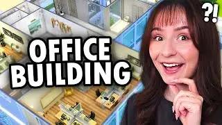 I built an OFFICE BUILDING in The Sims 4 Businesses & Hobbies