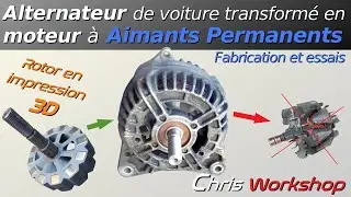 Transformation alternateur en moteur brushless grâce à l'impression 3D