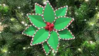 Candy Cane 3D Paper Flower