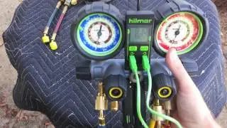 hilmor 4-Valve Aluminum Manifold & Dual Readout Thermometer Overview