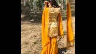 Latest Party Wear Sharara Dress Designs 2018-2019...