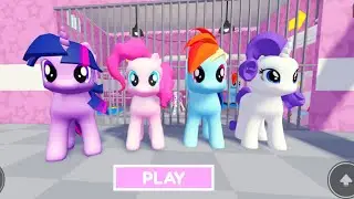 My Little Pony Barry&rsquo;s prison run #runbarryrun #barrysprisonrun #roblox
