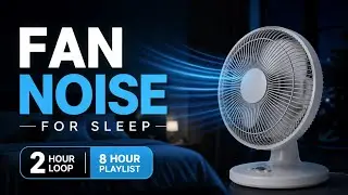 Wall Fan White Noise for Sleep | 2 Hours (Part of 8 Hours Set)