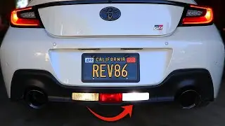 Установка светодиодного фонаря заднего хода GR86/BRZ 2022+! (светодиодный фонарь заднего хода LASFIT)