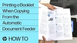 Printing a Booklet When Copying From the Automatic Document Feeder | HP Printers | HP