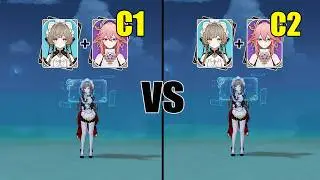 Huge Upgrade or Waste?? - C1 vs C2 Yae Miko with Sandrone Team // Genshin impact
