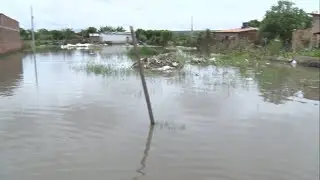 Chuvas do domingo causaram prejuízos em casas no Povoado do Pradoso
