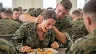 He Hit Her in the Mess Hall &mdash; Then Froze When Her Navy SEAL Badge Dropped Out