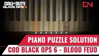 Call of Duty Black Ops 6 Piano Puzzle Solution - Safehouse Blood Feud