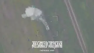 Angriff einer Lancet-Drohne auf ein ukrainisches, S-300 TEL im Marsch.
