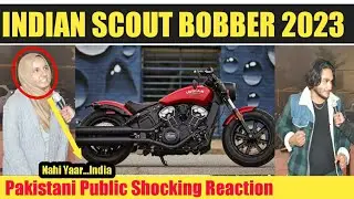 SCOUT INDIAN BOBBER 2023 | INDIAN SCOUT MOTORCYCLES 🏍 | PAKISTANI PUBLIC REACTION