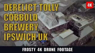 Derelict Tolly Cobbold Brewery, Ipswich Suffolk UK, Haunting Cinematic Drone Footage Montage