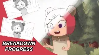 2DCG Animation Progress Breakdown | Sky Land
