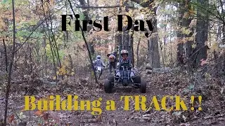BUILDING a TRACK in my BACKYARD!! | First Day