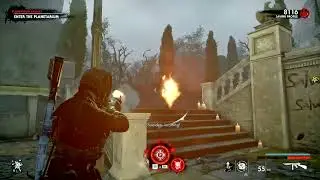 PS4 - Zombie Army 4 - gameplay - easy/nightmare -  planetarium assault - solo