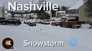 NASHVILLE TN SNOW WALKING TOUR 2026 WINTER STORM TWIN CIRCLE DR NASHVILLE TN