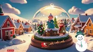❄️ Snowfall Lullaby for Babies | Calm Winter Music for Kids | Soothing Bedtime Songs for Baby🌙🎶