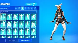DIZZIE SKIN doing ALL FORTNITE ICON SERIES & TIKTOK EMOTES! (Fortnite Starter Pack)