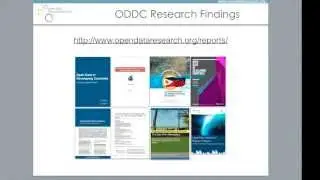 Open Data Research Network - Open Data, Sustainable Development Goals and the Data Revolution