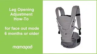 Mamapod Baby Carrier Instruction: Wrapper Side Extension Detach & Fold, Face Out Mode