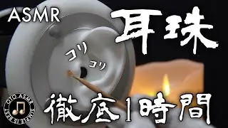 【耳介ASMR】雑耳かきで耳珠だけ徹底攻め睡眠導入60分〜ステンレスと竹耳かき交互攻め〜👂