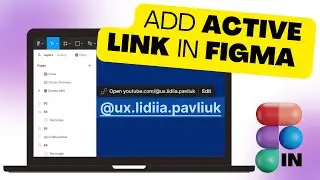 ADD URL in Figma Project 🔗 ADD ACTIVE LINK | Figma Tutorial | + Figma LINK 🤘