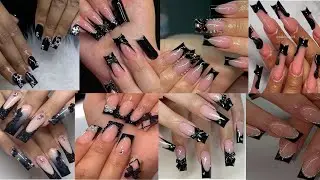 Most beautiful And Gorgeous Black Nails Designs For African Girls And Ladies/ Trendy Nails Inspo