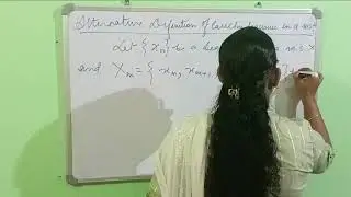Topology Lecture 33 (Alternative definition of Cauchy sequence)