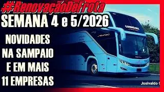 #Renova&ccedil;&atilde;oDeFrota | SEMANA 4 e 5/2026
