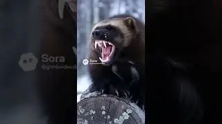 Wolverine Getting Agitated In The Wild
