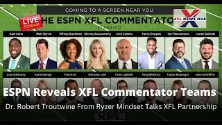 ESPN Reveals XFL Commentator Teams, Dr. Robert Troutwine From Ryzer Mindset Talks XFL Partnership