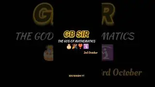 HAPPY BIRTHDAY GB SIR 🥳🎂💛🛐 // GOD Of Mathematics @GaveshBhardwaj  #motion #apnikaksha #iit #maths