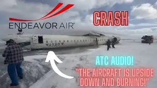 TORONTO AIRPORT CRASH : ATC Audio ✈︎ CRJ-900 Flips Over After Landing