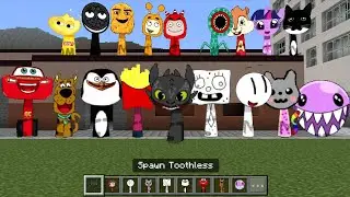 Sprunki OC Toothless Added in Minecraft PE