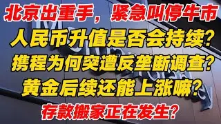 【20260119 大摩最新闭门会】监管层密集出手，牛市要结束了？人民币升值是否会持续？携程为何突遭反垄断调查？黄金后续还能上涨嘛？存款搬家正在发生？