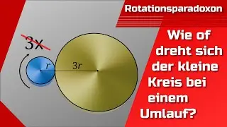 Rotationsparadoxon | Münz-Rotations-Paradoxon einfach erklärt | Wie oft rotiert der Kreis?