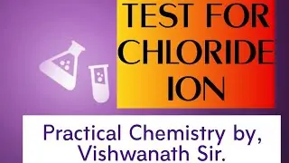 Test for Chloride ion (Cl-) #practicalskills #practicals #chemistrypracticals
