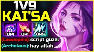 SCRIPT KULLANMAKLA SU&Ccedil;LANDIM!!? | HIGH ELO'DA 1V9 KAI'SA