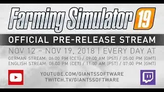 Farming Simulator 19  - Pre-Release Stream (Polish)