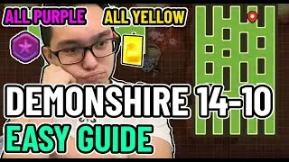 Guardian Tales 14-10 Easy Guide [Timestamps] Demonshire Underground Waterway 3 | All Purple & Yellow