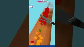 Slice Rush 🔪 Veggie Slicing Frenzy! 🥕🌶🍄 #shorts
