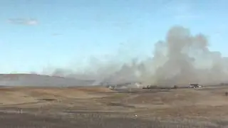 Mandaree ND - oil well fire threatened rural homes