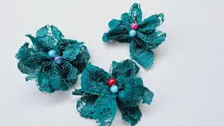 Simple accessories crafted from brocade fabric